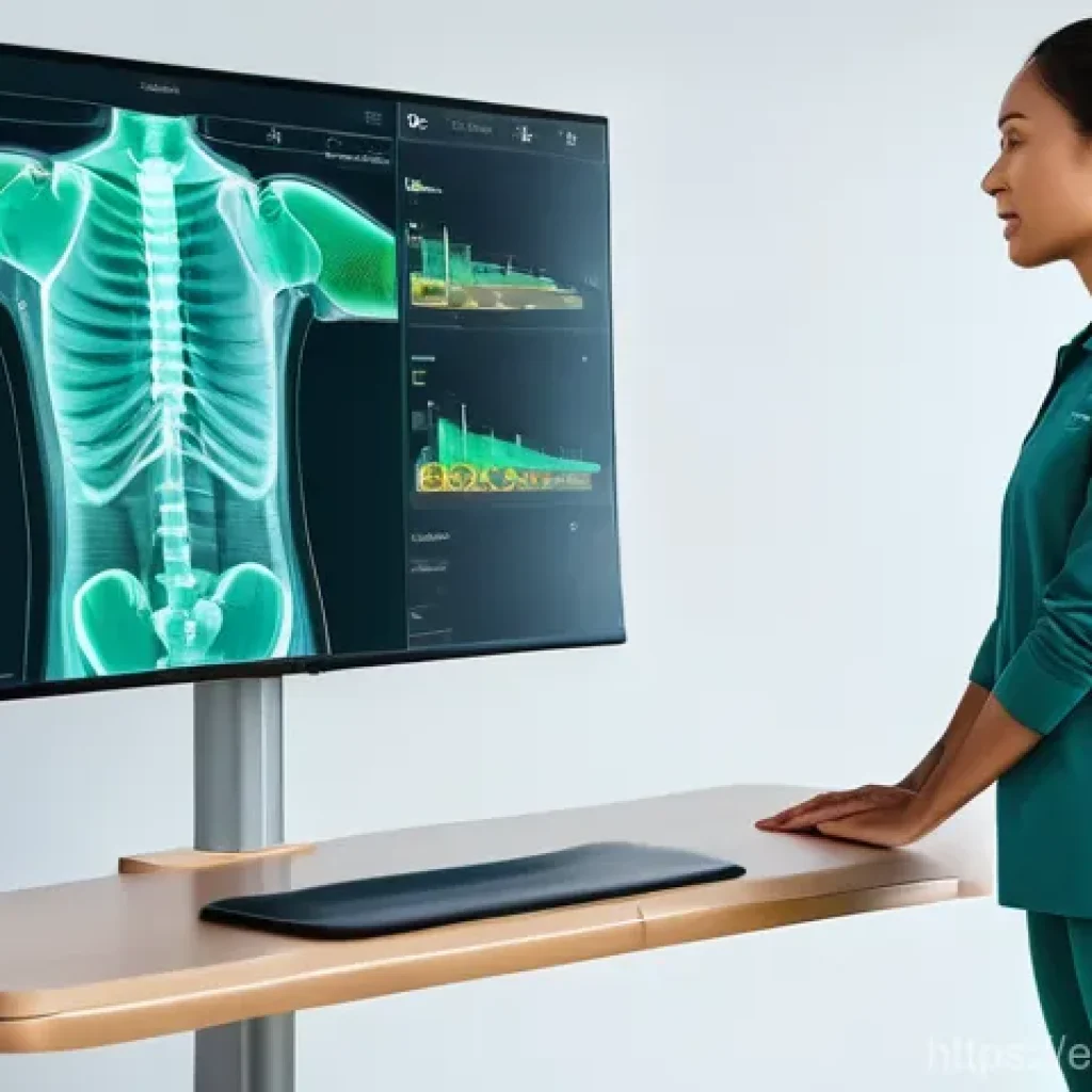 물리치료사의 실습 체험기 - **AI-Driven Diagnostics and Personalized Movement Analysis**
    "A clean, brightly lit modern physi...