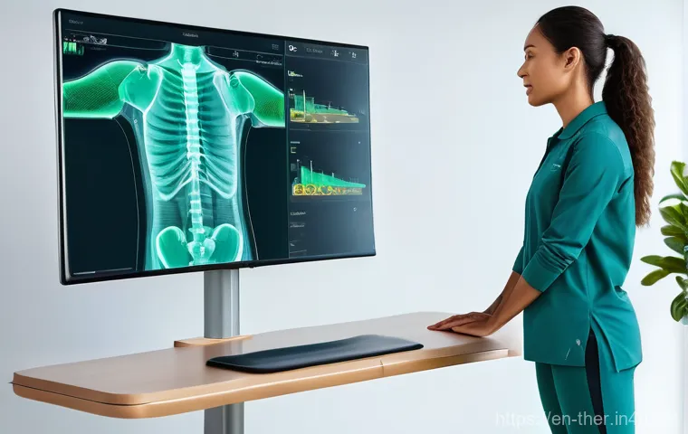 물리치료사의 실습 체험기 - **AI-Driven Diagnostics and Personalized Movement Analysis**
    "A clean, brightly lit modern physi...