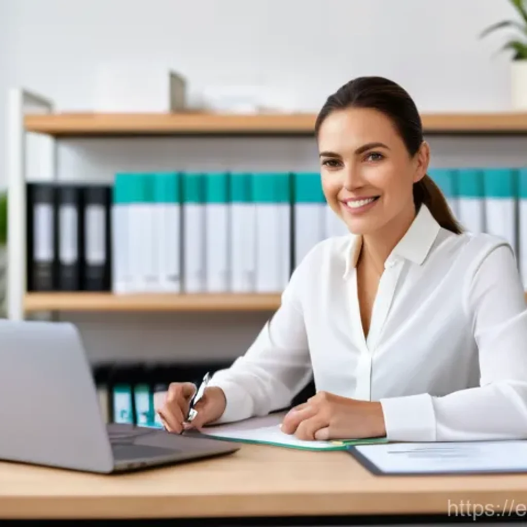 물리치료사의 프리랜서 경험 - A professional female physical therapist in her late 30s, dressed in smart casual business attire (s...