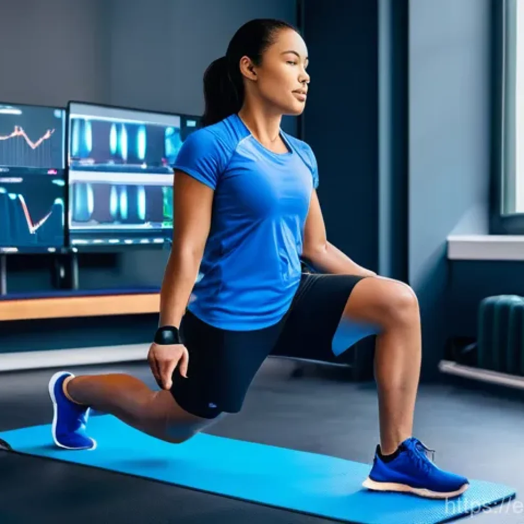 물리치료 실무에서 사용하는 장비 - **Wearable Tech: Dynamic Movement Analysis**
    A determined young adult, of diverse ethnicity, is ...