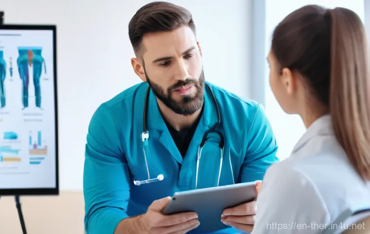 물리치료사의 치료 계획 작성법 - **Image Prompt 1: The Initial Deep Dive - Comprehensive Assessment**
    "A bright, modern physical ...