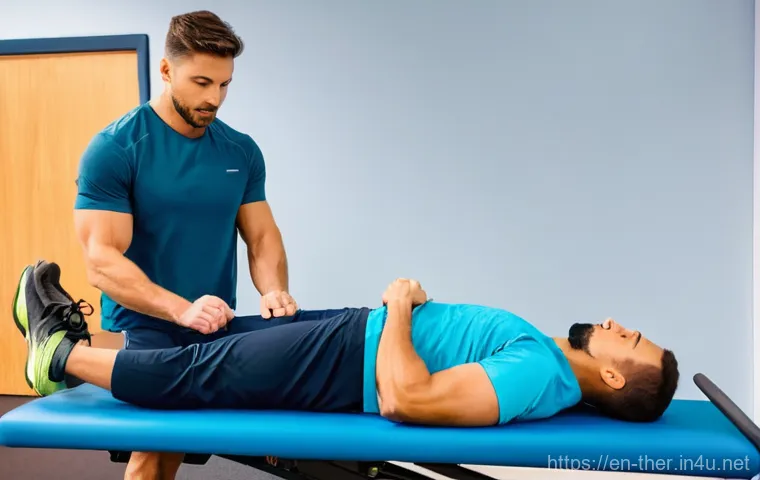 물리치료사의 치료 계획 작성법 - **Image Prompt 1: The Initial Deep Dive - Comprehensive Assessment**
    "A bright, modern physical ...