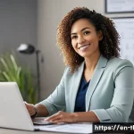 물리치료사 연봉 협상 사례 - **Prompt:** A confident female physical therapist in her late 20s to early 30s, dressed in smart bus...